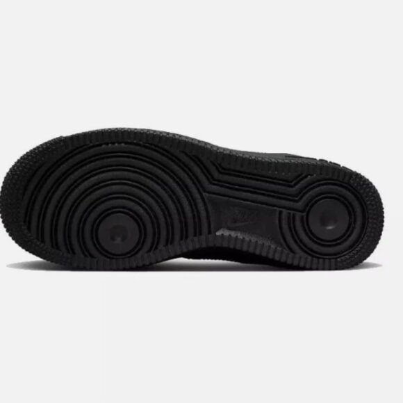 Nike Air Force 1 LE Grade School Triple Black Sneakers *NEW* - Picture 6 of 7